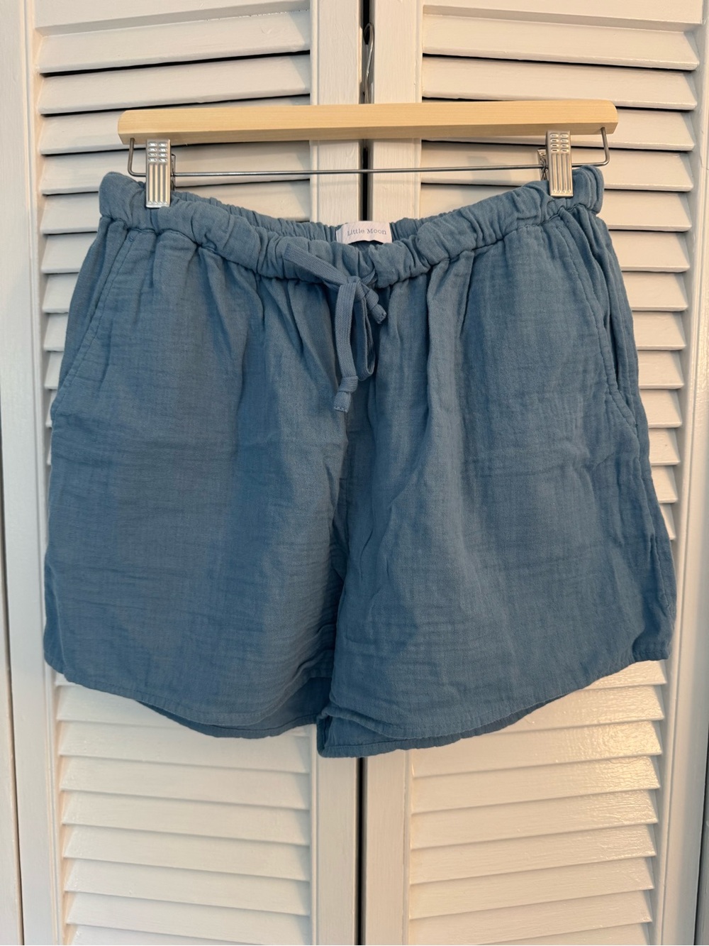 Aritzia Little Moon Drawstring Shorts - Blue
